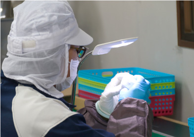 化粧品パーツ検査・組立